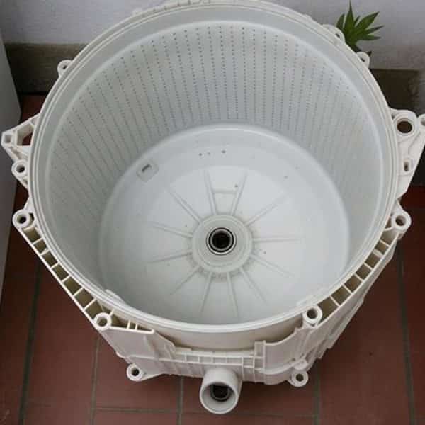 Tambor de máquina de lavar limpo, sem resíduo acumulado (03)